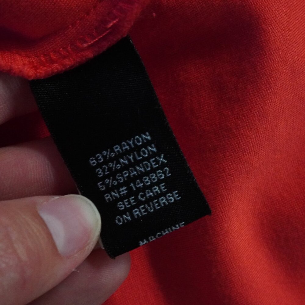 Torrid Red Sleeveless A-Line Dress Size 1X Back Cutout Exposed Gold Zipper - Picture 11 of 13